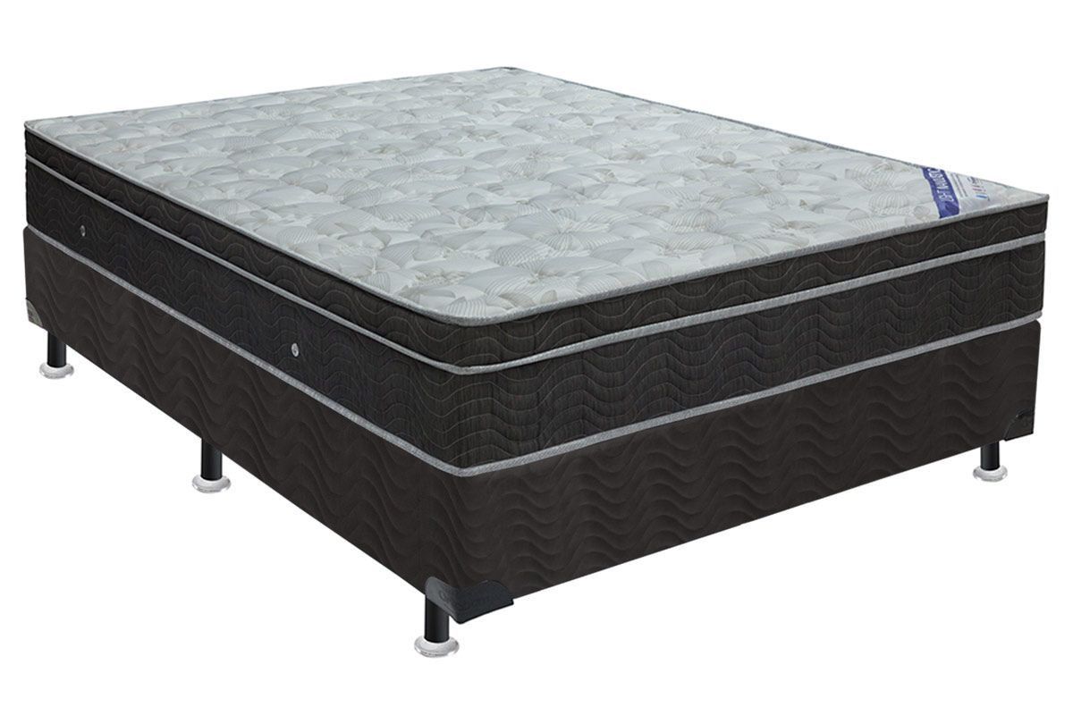 Cama Box CRC +Colchão Molas Light Ortobom