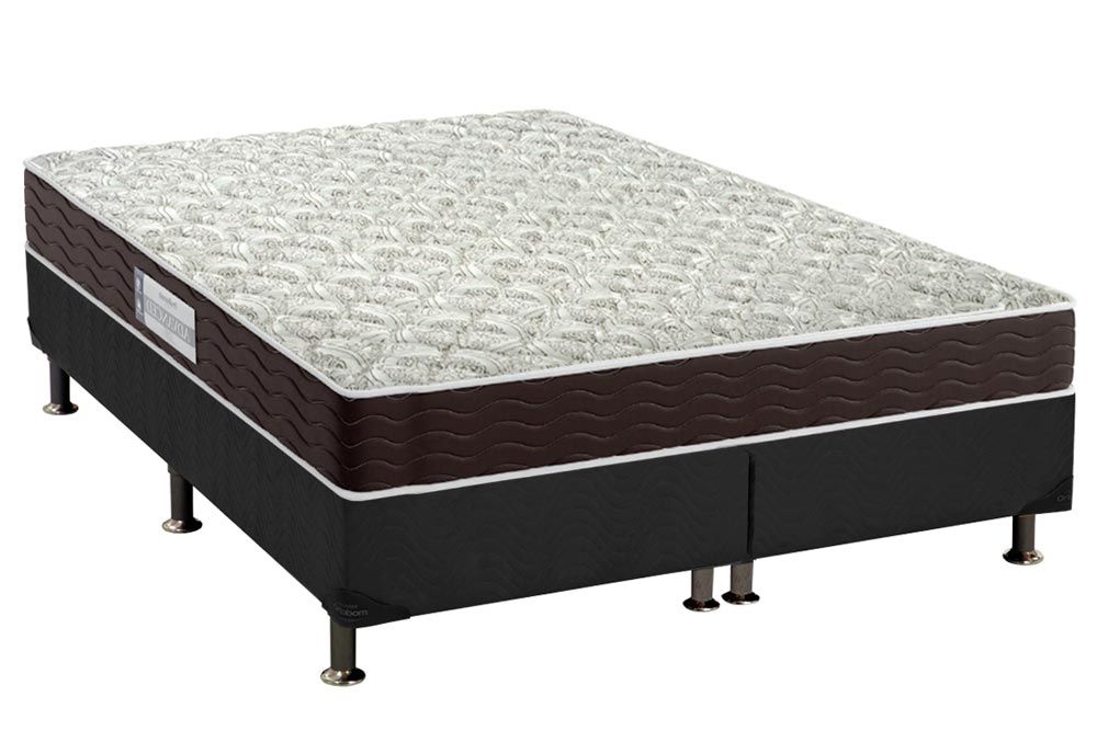 Conjunto Box: Colchão Espuma Probel D33 Advanced + Base CRC Suede Black