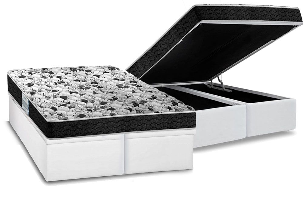 Cama Box Baú CRC +Colchão Espuma D23 Advanced Probel