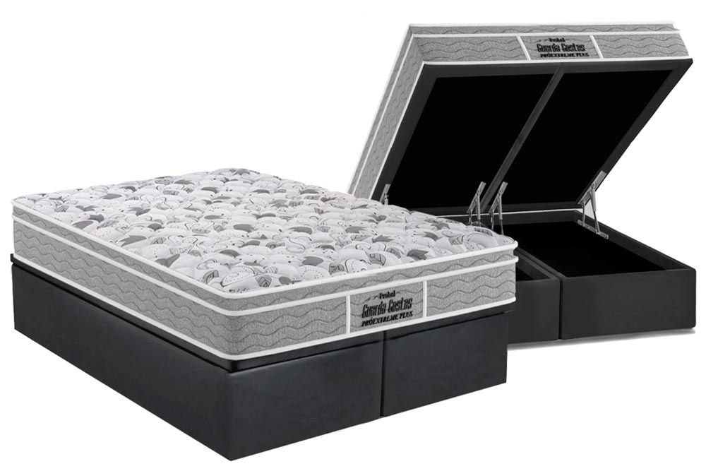 Cama Box Baú CRC +Colchão Ortopédico Extreme Probel