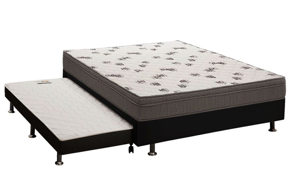 Cama Box CRC +Colchão Espuma D45 Light Ortobom