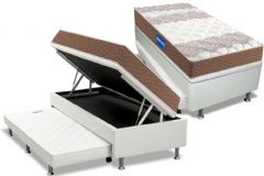 Cama Baú c/Aux Filhão +Colchão D33 Probel