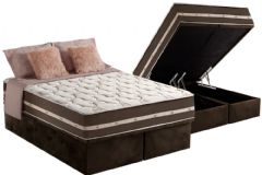 Cama Box Baú Filhão +Colchão Molas Classic Anjos