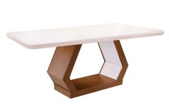 Mesa Jantar Alvorada c/Tampo MDF/Vidro 180cm Rufato