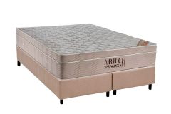 Cama Box Filhão +Colchão Molas Airtech Ortobom