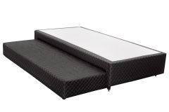 Cama Box Base c/Auxiliar MH1453 Bordado Black - Herval