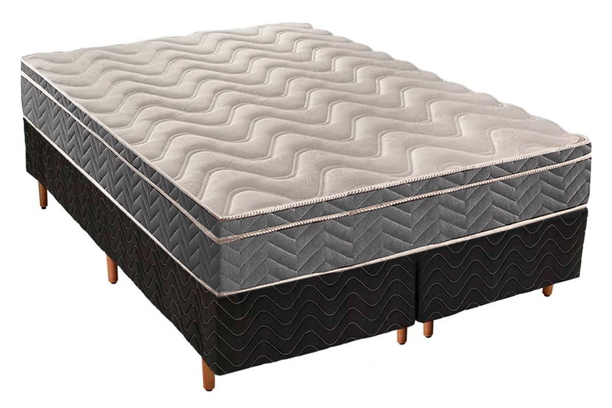 Cama Box CRC +Colchão Ortopédico Mega Paropas