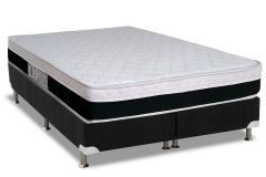 Cama Box Filhão +Colchão Molas Roma Luckspuma