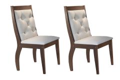 Cadeira Jantar Ágata Kit 2 Un Rufato - Café/Suede Caramelo
