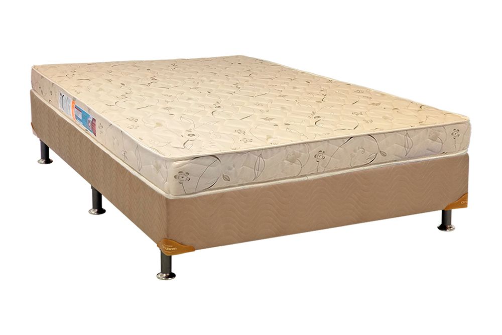 Cama Box CRC +Colchão Espuma D26 Serene Luckspuma