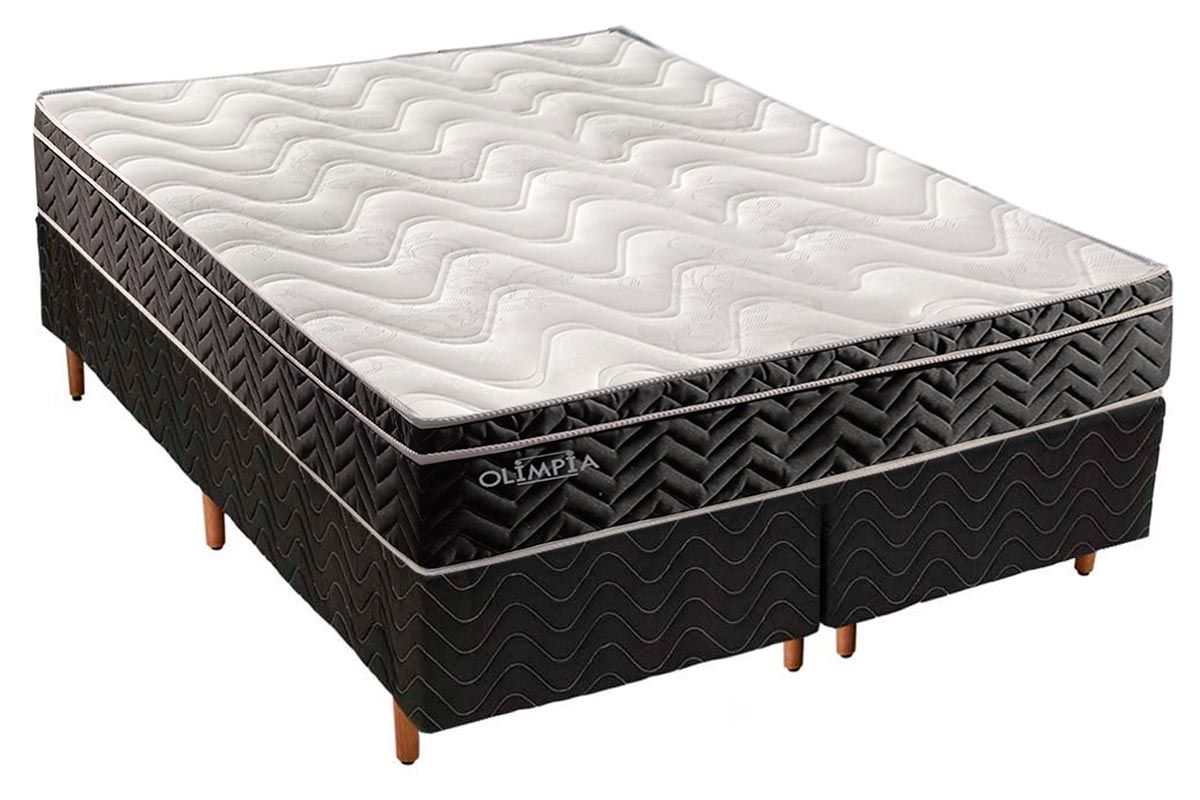 Cama Box CRC +Colchão Molas Olímpia Paropas