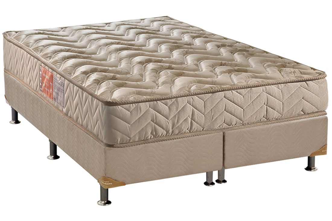 Cama Box CRC +Colchão Espuma D33 Pasquale Paropas
