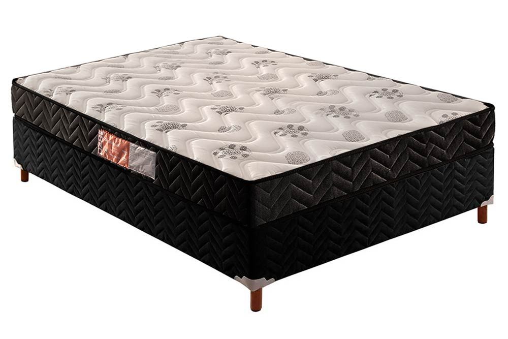 Cama Box CRC +Colchão Espuma D45 Pasquale Paropas