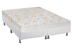 Cama Box Filhão +Colchão Espuma D28 Sleep Max Castor