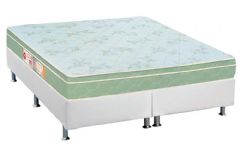 Cama Box Filhão +Colchão Espuma D33 Sleep Max Castor