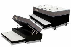 Cama Baú c/Aux Filhão +Colchão D33 Ortobom