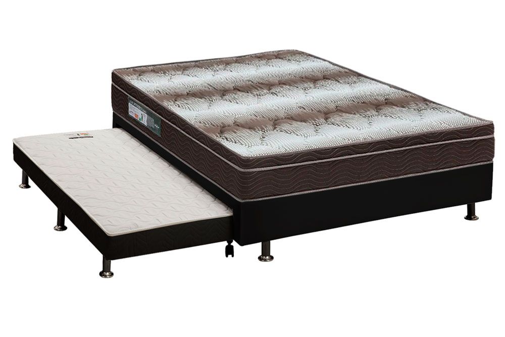 Cama Box CRC +Colchão Ortopédico Light Ortobom