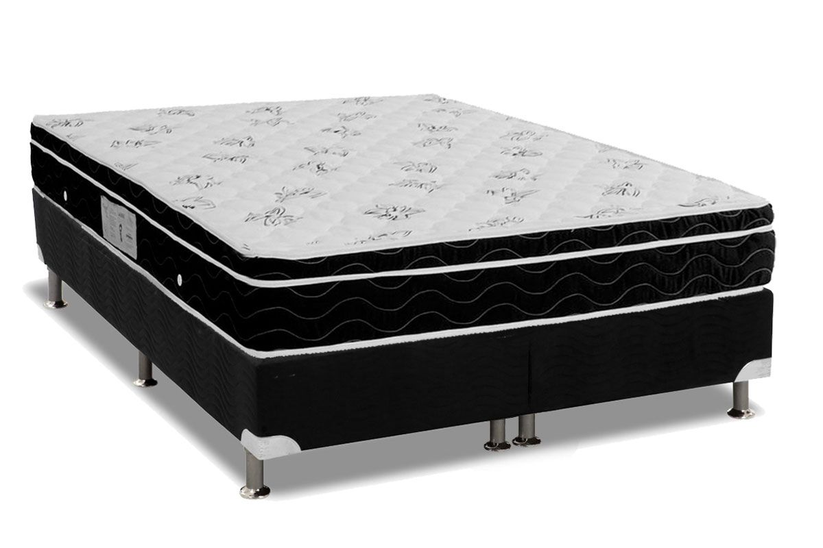 Cama Box CRC +Colchão Molas Physical Ortobom