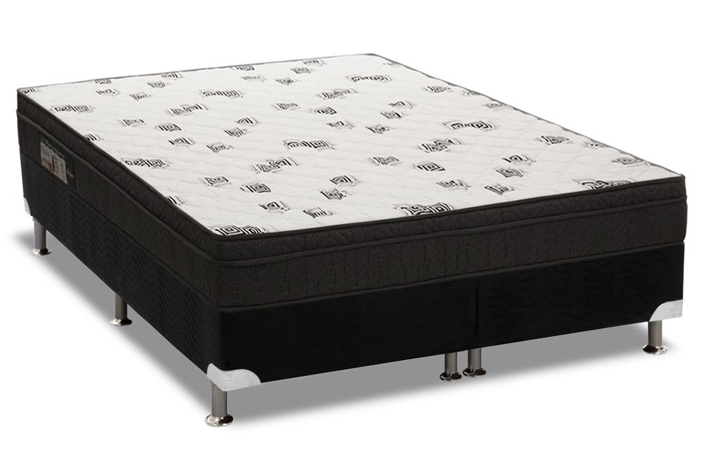 Cama Box CRC +Colchão Espuma D45 Light Ortobom
