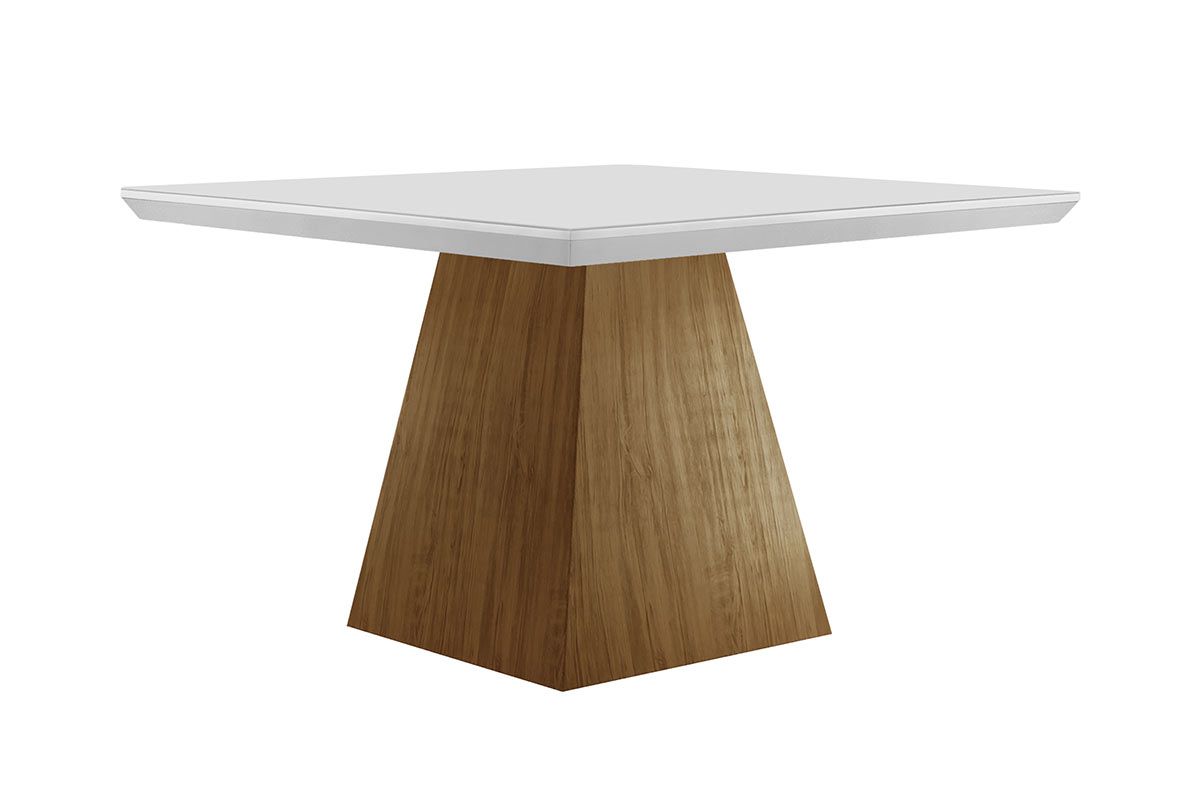 Mesa Jantar Luna c/Tampo MDF/Vidro 90cm Rufato