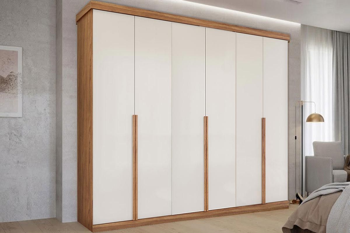 Guarda Roupa Casal 6 Portas e 6 Gavetas Guarapari Cinamomo Panan