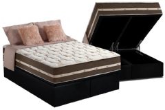 Cama Box Baú Filhão +Colchão Molas Classic Anjos