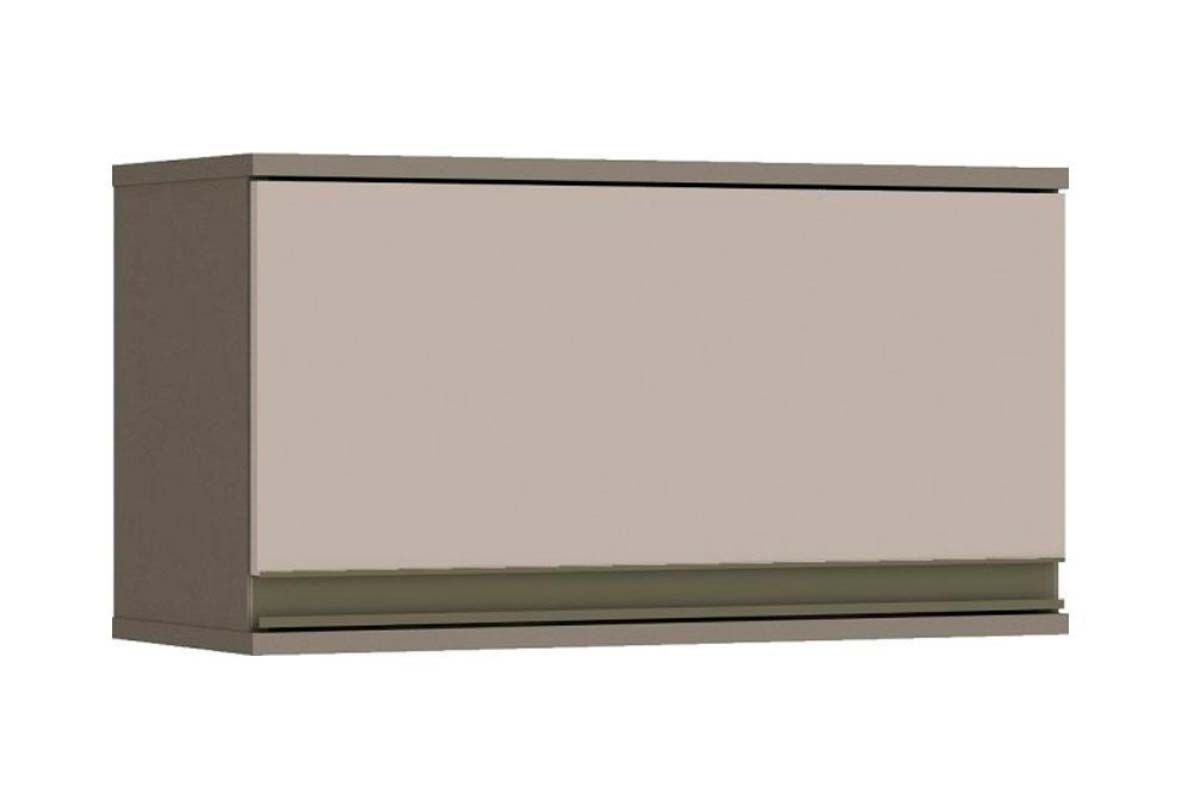 Armário Aéreo Cozinha Henn Connect Geladeira c/1 Porta 60cm Duna/Cristal
