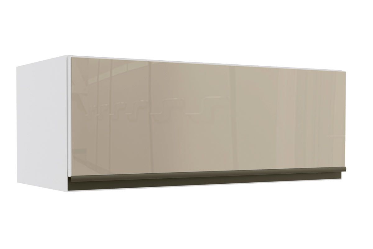 Armário Aéreo Cozinha Kappesberg Maxxi G770 Geladeira c/1 Porta c/Vidro 80cm Canela
