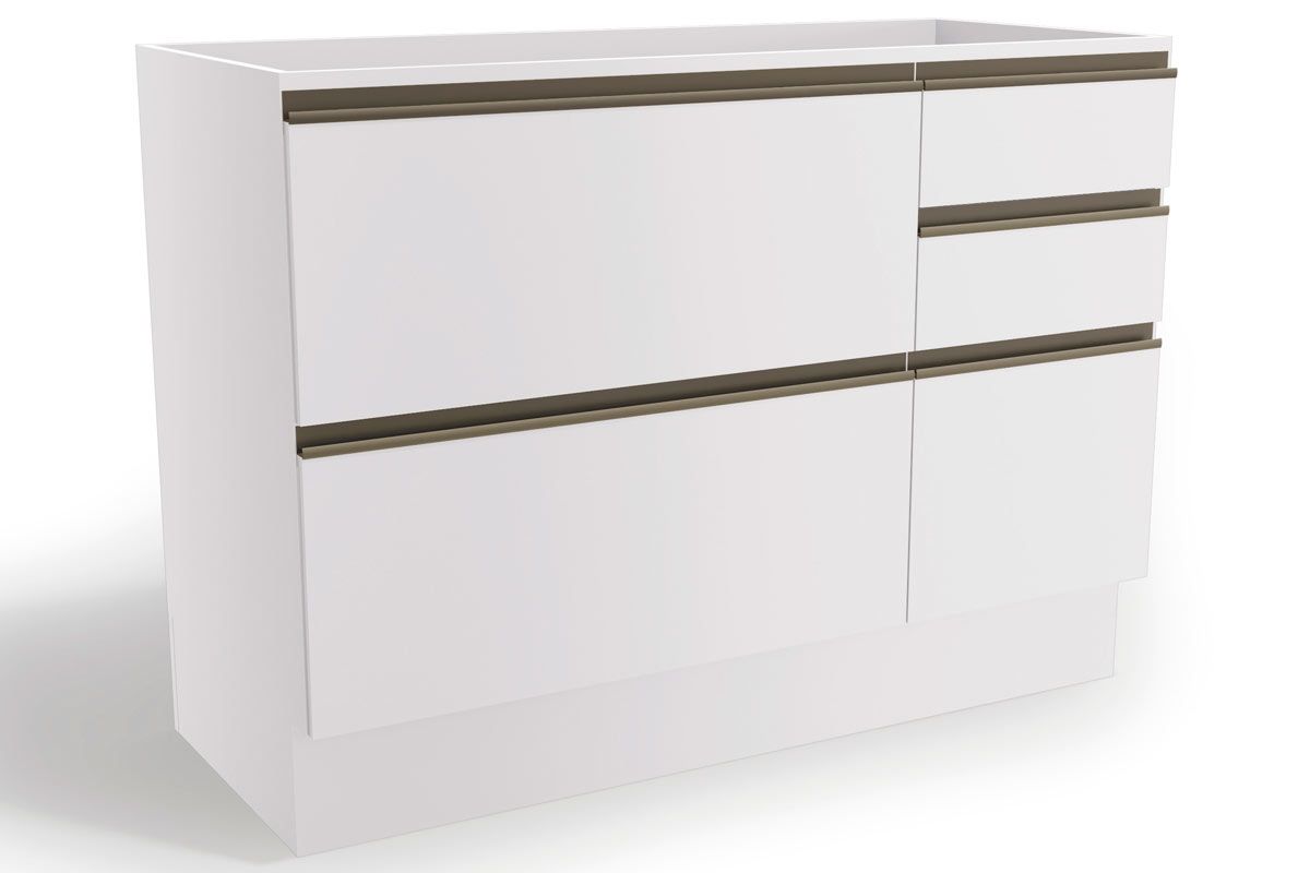 Balcão Cozinha Kappesberg Maxxi G746 c/1 Porta 4Gavs s/Tampo 120cm Nogal
