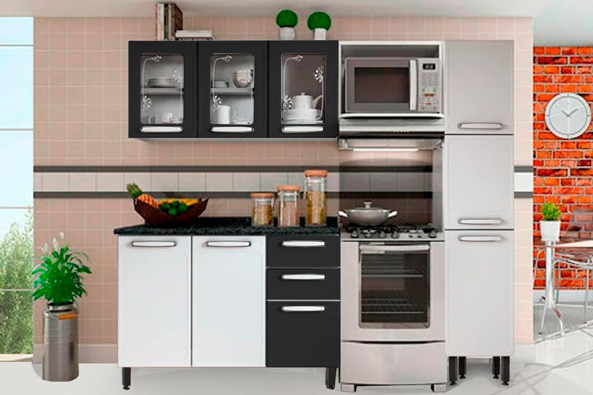 Cozinha Completa Bertolini 4 Peças Aço Evidence C4P45