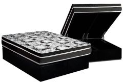 Conjunto Box Baú -Colchão Luckspuma Gran Luck+Cama Black