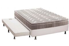 Cama Box c/Aux Filhão +Colchão Ortopédico Ultra Paropas