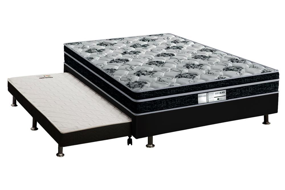 Cama Box c/Aux CRC +Colchão Molas Born Probel