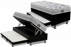 Cama Baú c/Aux Filhão +Colchão Ortopédico Extreme Probel