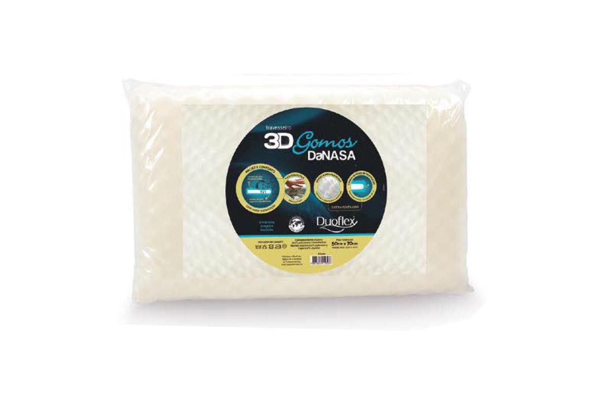 Travesseiro Viscoelástico 3D Gomos DaNasa DT3200 Duoflex