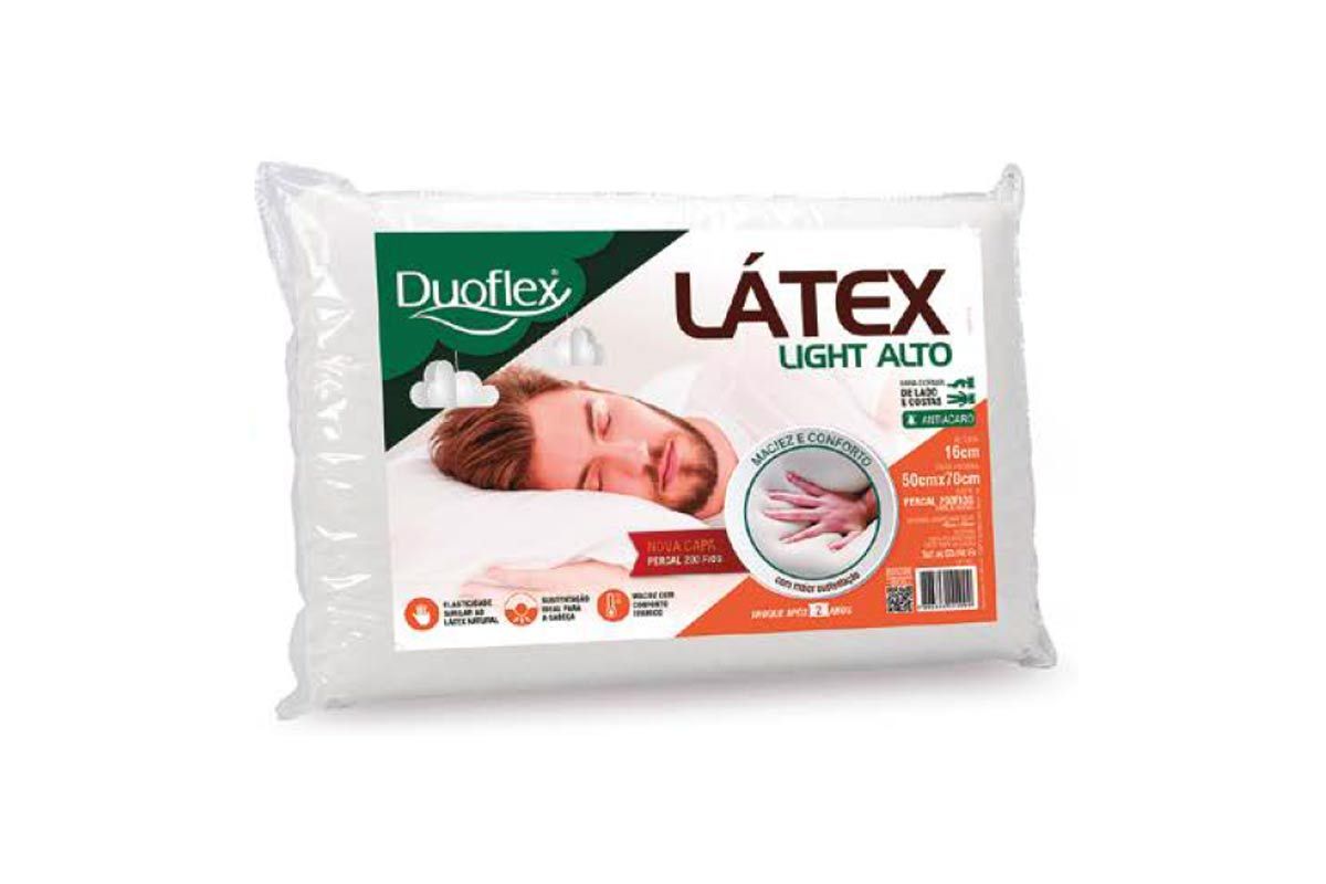 Travesseiro T. Látex Light LP1101 Anatômico Duoflex