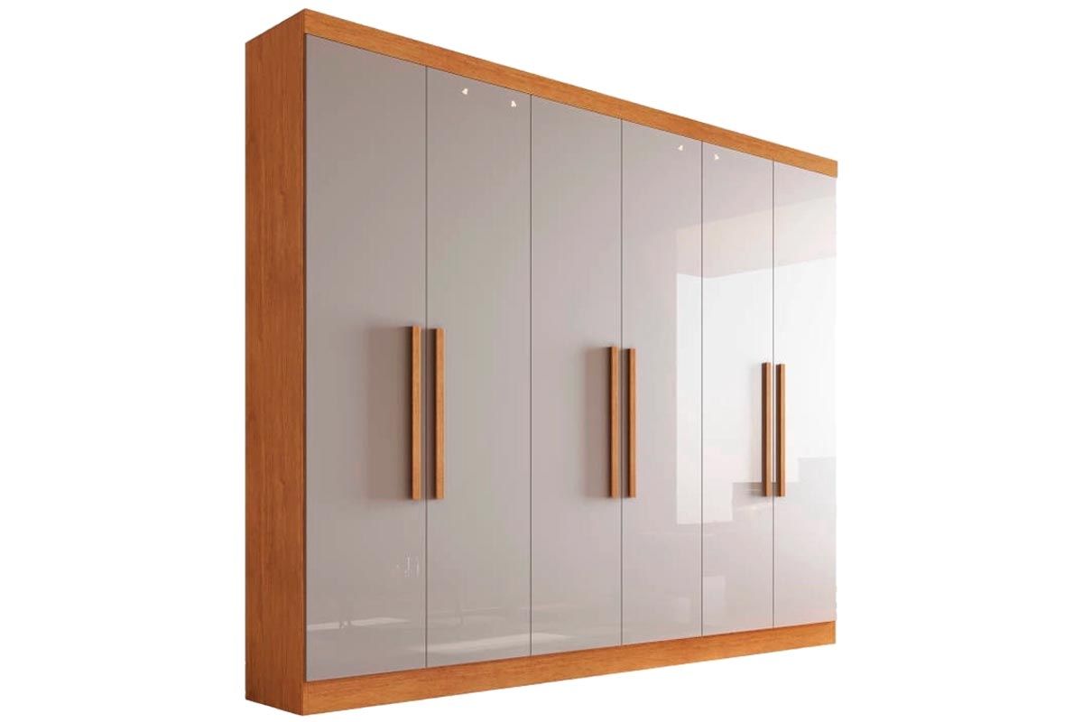 Guarda Roupa Casal 6 Portas e 4 Gavetas Zeus Bianchi