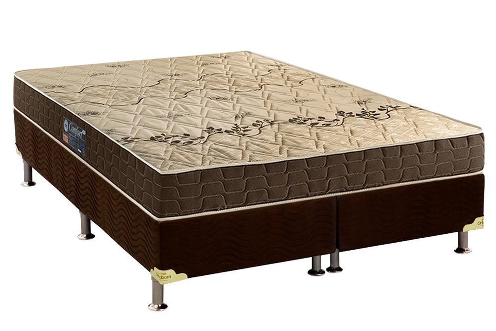 Cama Box CRC +Colchão Espuma D28 Confort Anjos