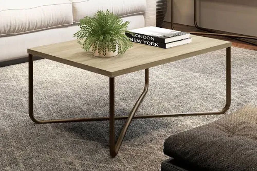 Mesa Centro Sala Connect 1271 Cromado/Corano Branco Carraro