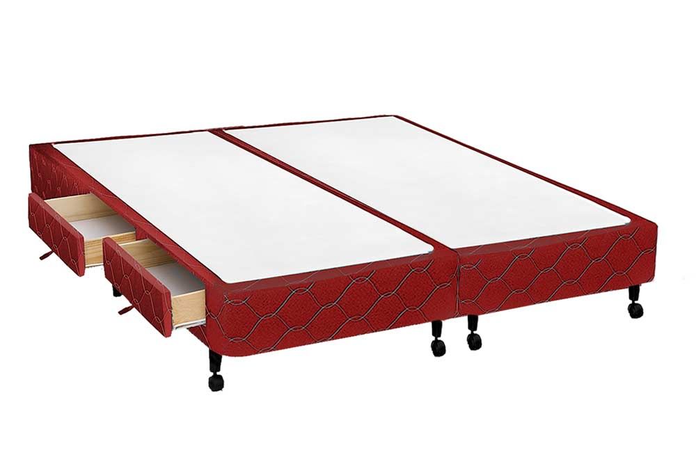 Cama Box Castor Poli Wine