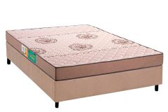 Cama Box Filhão +Colchão Espuma D33 Pérola Polar