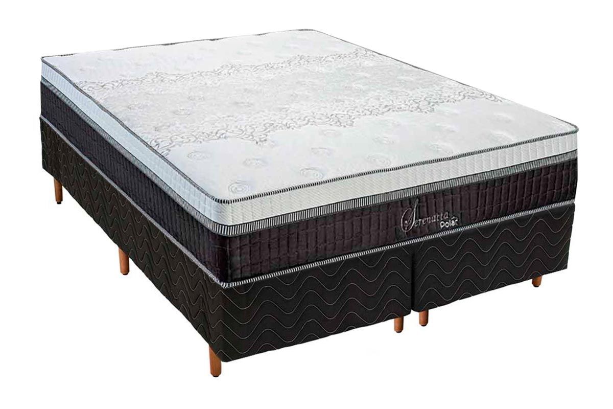 Cama Box CRC +Colchão Molas Serenatta Polar