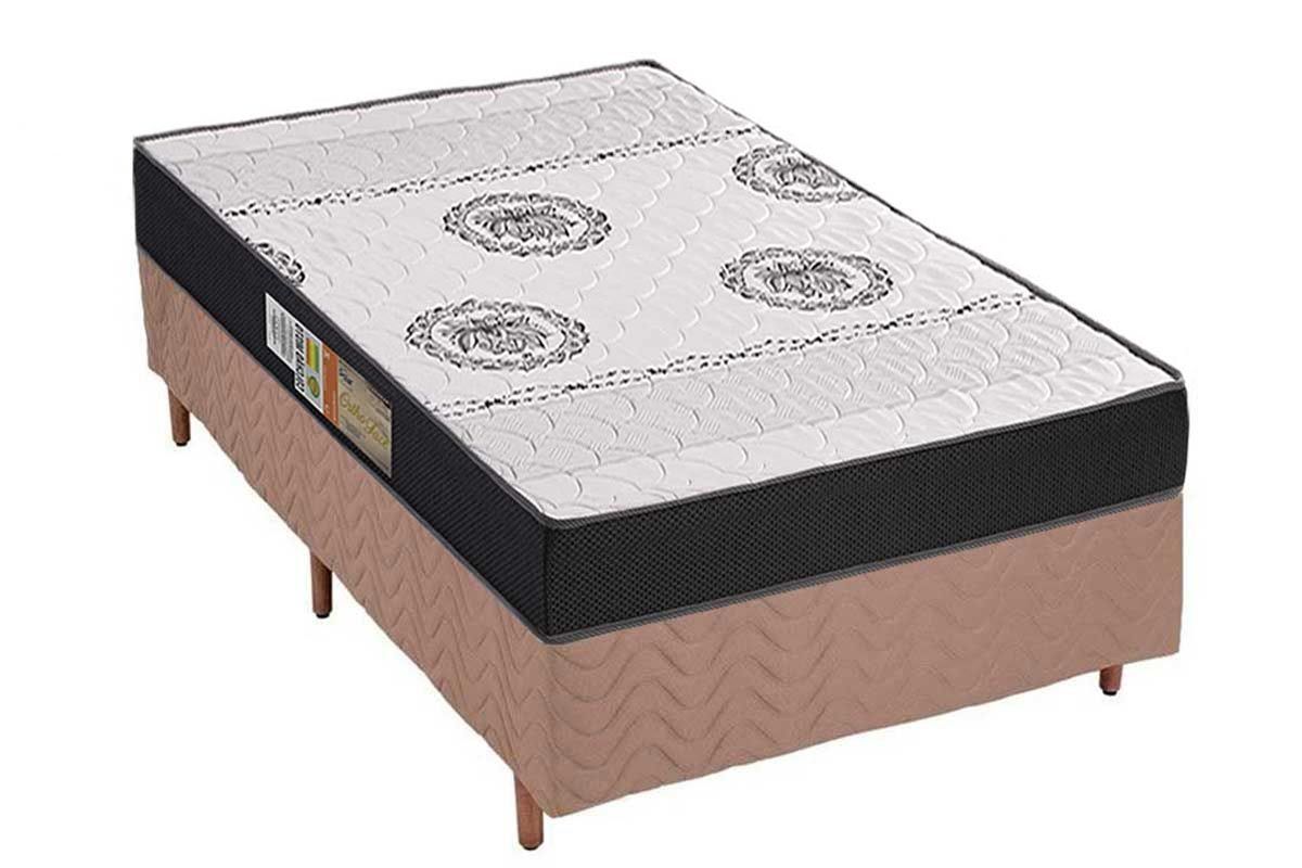 Cama Box CRC +Colchão Ortopédico Orthoface Polar