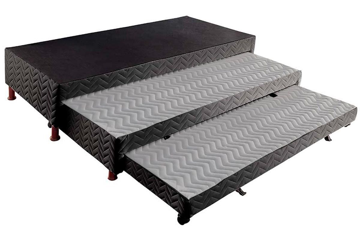 Cama Box c/2 Auxiliares Tribox Black Paropas