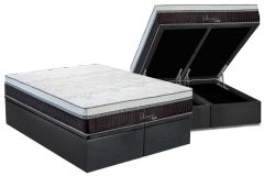 Cama Box Baú Filhão +Colchão Molas Serenatta Polar