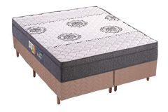 Cama Box Filhão +Colchão Espuma D45 Pérola Fort Polar