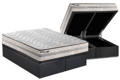 Cama Box Baú Filhão +Colchão D33 Pasquale Paropas