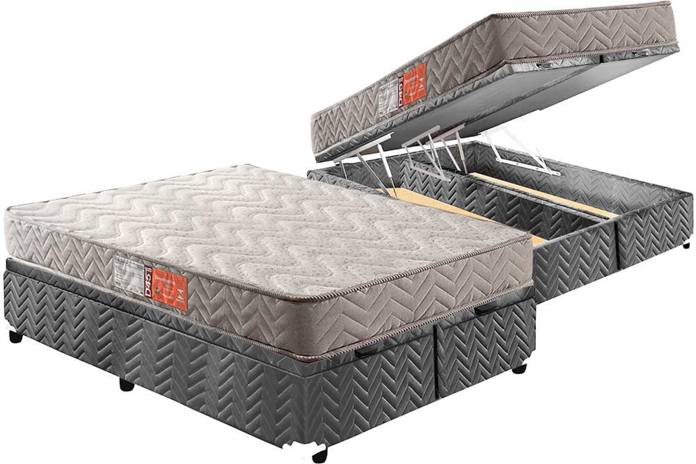 Cama Box Baú CRC +Colchão D45 Pasquale Paropas