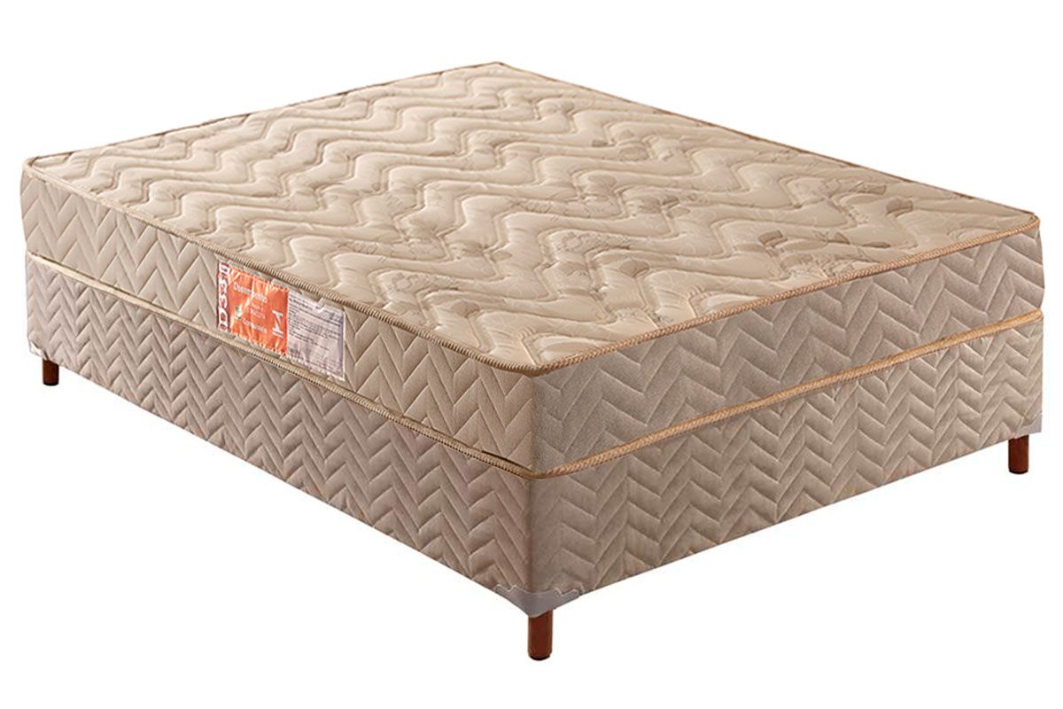 Cama Box CRC +Colchão Espuma D33 Pasquale Paropas
