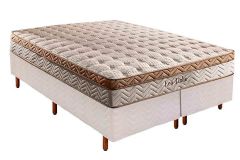 Cama Box Filhão +Colchão Molas Eco Linho Paropas